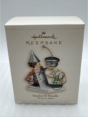 2006 Hallmark Christmas Ornament The Merry Bakers Snicker & Doodle Baking New